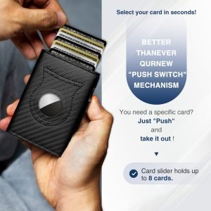 KUNGFU WALLET - For Airtag Pop Up Wallet for Men RFID