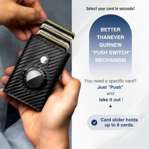 KUNGFU WALLET - For Airtag New Pop Up Wallet for Men RFID