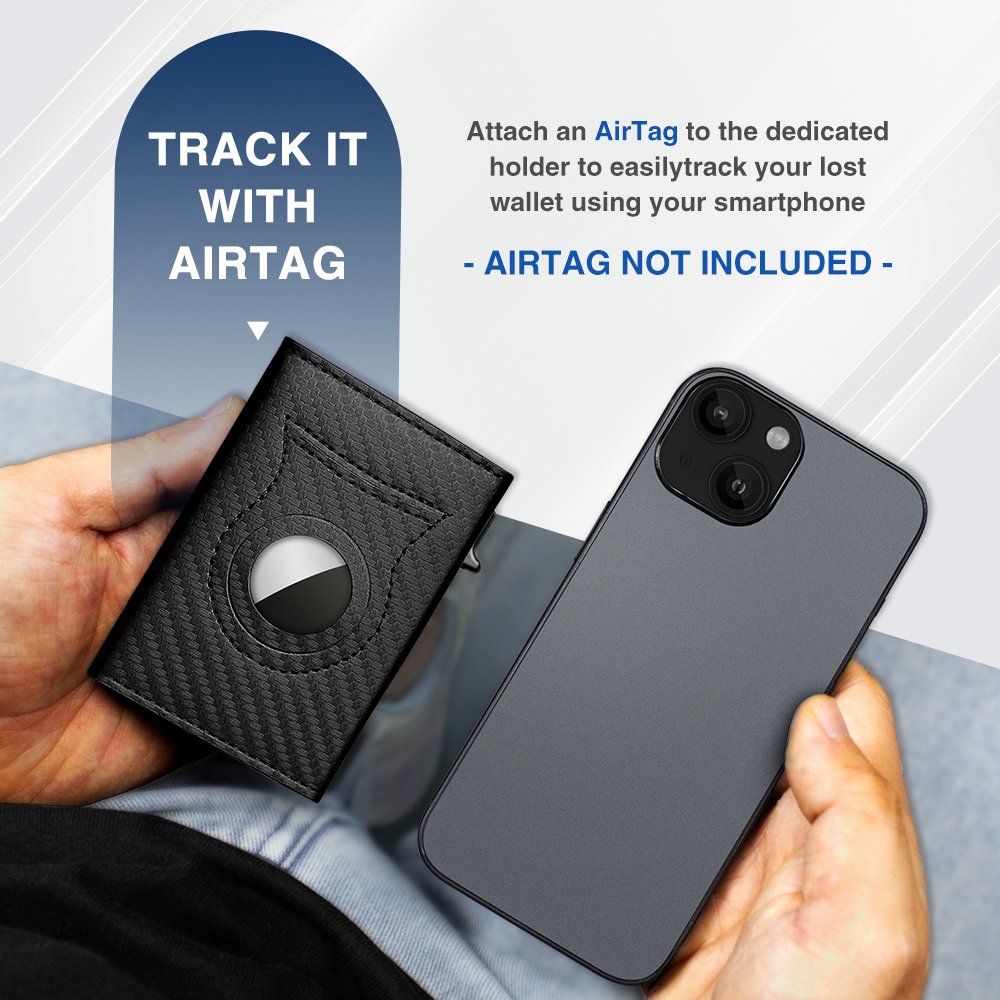 KUNGFU WALLET - For Airtag Pop Up Wallet for Men RFID - Image 6