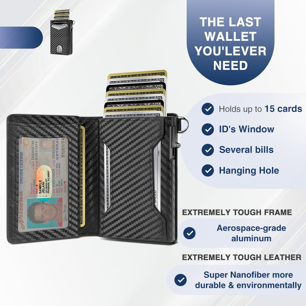 KUNGFU WALLET - Pop Up Wallet for Men RFID - Image 3